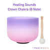 Crystal Singing Bowl | Candy Colored | Crown or Heart Chakra - healmonic